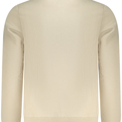 US GRAND Herren-Sweatshirt mit Reißverschluss, beige