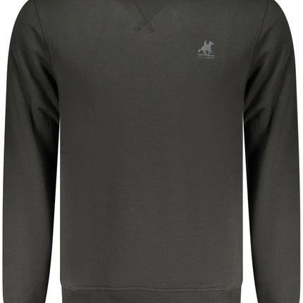 US GRAND Herren-Sweatshirt mit Reißverschluss, schwarz