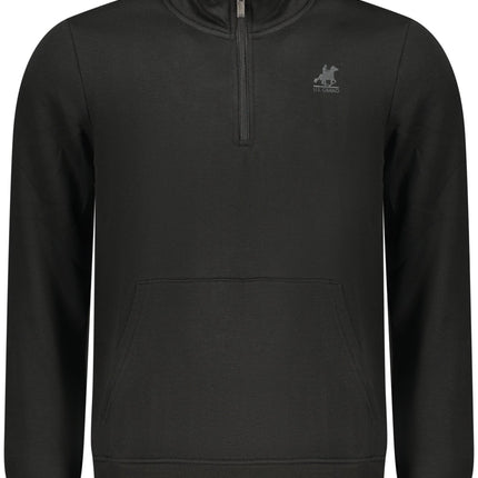 US GRAND Herren-Sweatshirt mit Reißverschluss, schwarz