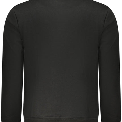 US GRAND Herren-Sweatshirt mit Reißverschluss, schwarz