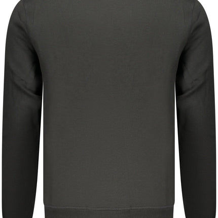 US GRAND Herren-Sweatshirt mit Reißverschluss, schwarz