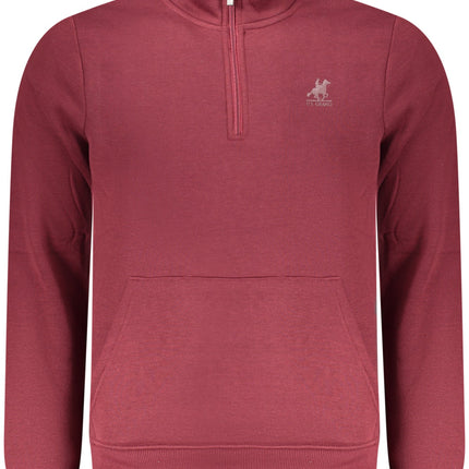 US GRAND Herren-Sweatshirt mit Reißverschluss, rot