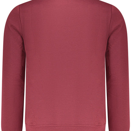 US GRAND Herren-Sweatshirt mit Reißverschluss, rot