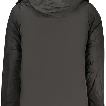 U.S. GRAND Herren Jacke – Blaue Parka mit abnehmbarer Kapuze für Herbst/Winter