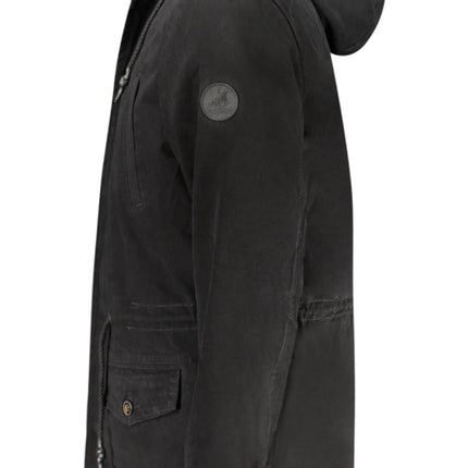 U.S. GRAND Green Herrenjacke – Warme Winterparka mit Kapuze und Fell | Herren