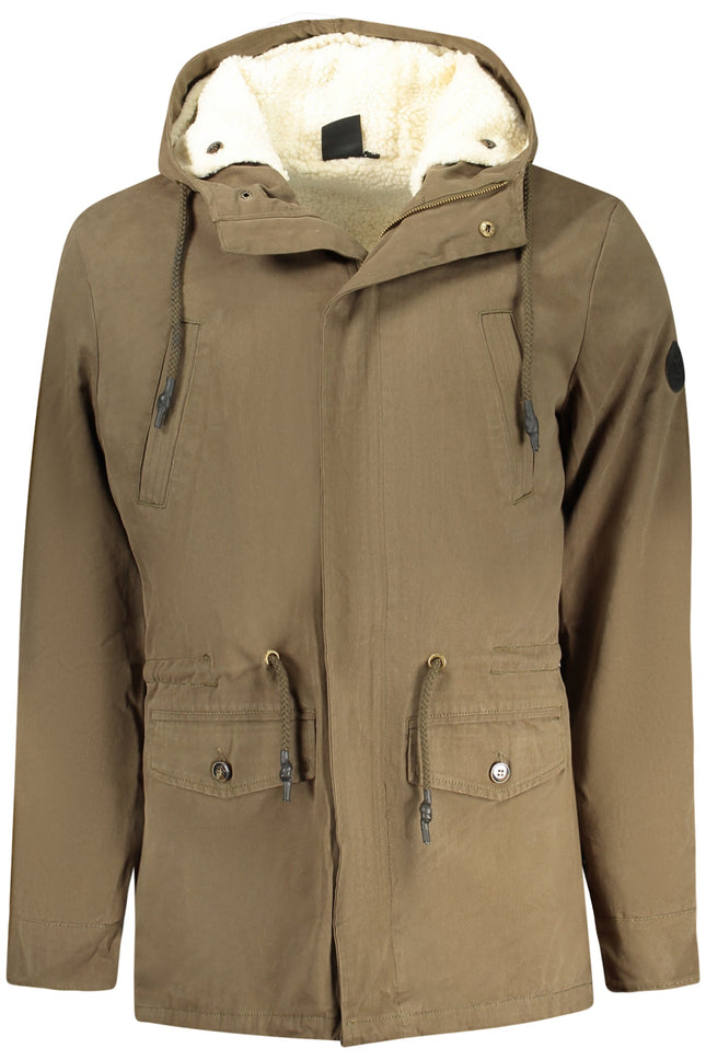 U.S. GRAND Green Herrenjacke – Warme Winterparka mit Kapuze und Fell | Herren