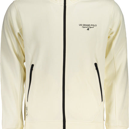 US GRAND Herren-Sweatshirt mit Reißverschluss, schwarz