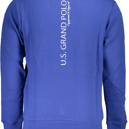 US GRAND Herren-Sweatshirt mit Reißverschluss, schwarz