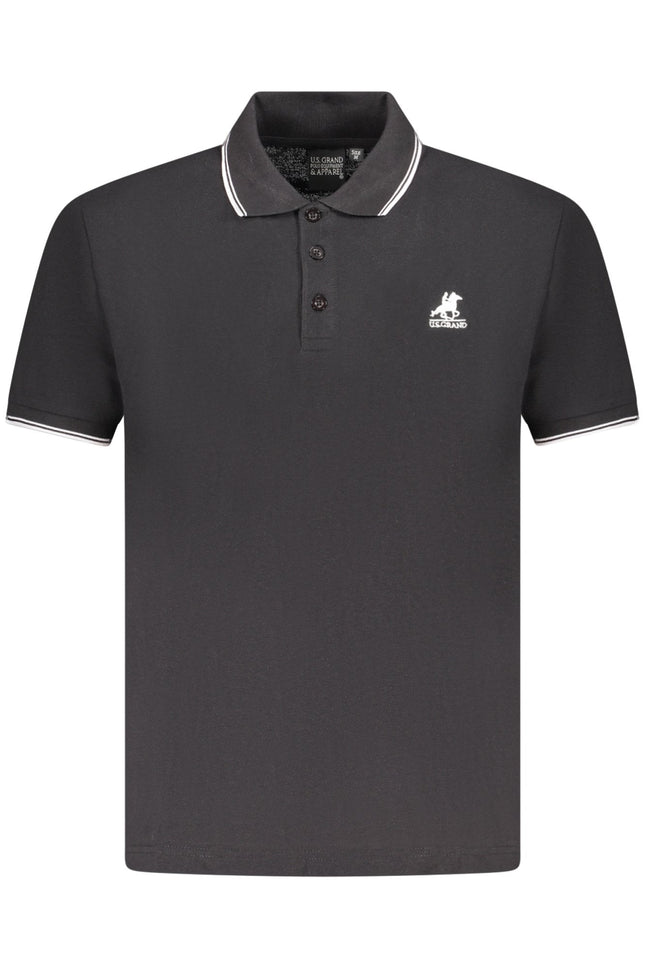 US GRAND POLO Kurzarm Herren Schwarz