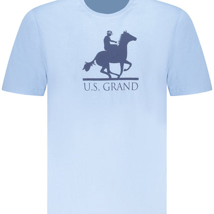 US GRAND Herren-T-Shirt mit kurzen Ärmeln, blau
