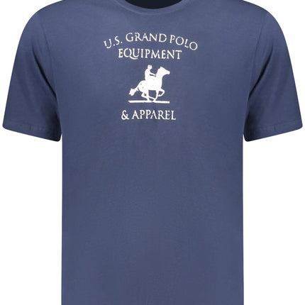 US GRAND Herren-T-Shirt mit kurzen Ärmeln, blau