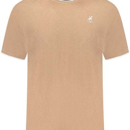 US GRAND Herren-T-Shirt mit kurzen Ärmeln, braun