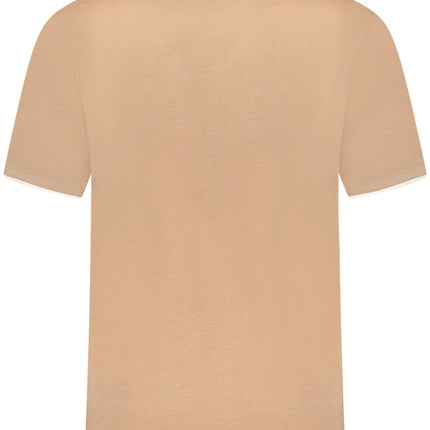 US GRAND Herren-T-Shirt mit kurzen Ärmeln, braun