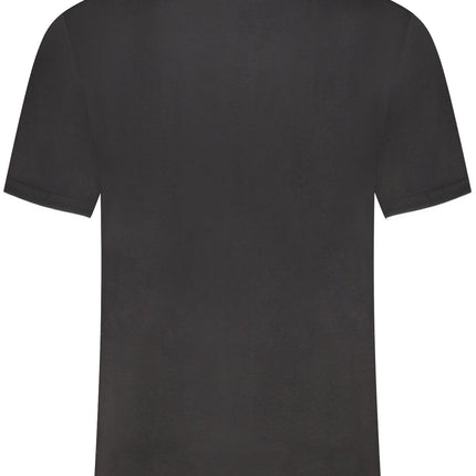 US GRAND Herren-T-Shirt, schwarz, kurzärmelig