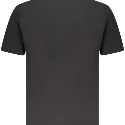 US GRAND Herren-T-Shirt, schwarz, kurzärmelig