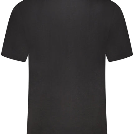 US GRAND Herren-T-Shirt, schwarz, kurzärmelig