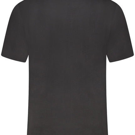 US GRAND Herren-T-Shirt, schwarz, kurzärmelig