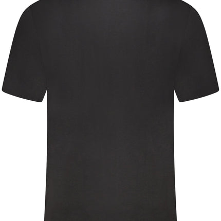 US GRAND Herren-T-Shirt, schwarz, kurzärmelig