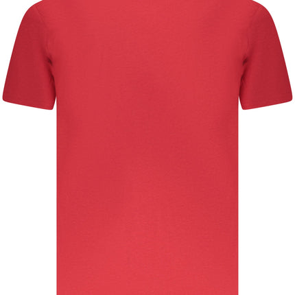US GRAND Herren-T-Shirt mit kurzen Ärmeln, rot