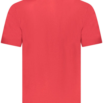 US GRAND Herren-T-Shirt mit kurzen Ärmeln, rot