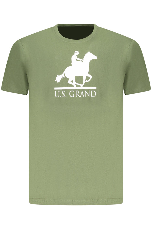 US GRAND Herren-T-Shirt mit kurzen Ärmeln, grün