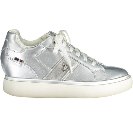 U.S. POLO BEST PRICE Damen Sportschuhe Silber – Sneaker für Frühjahr/Sommer