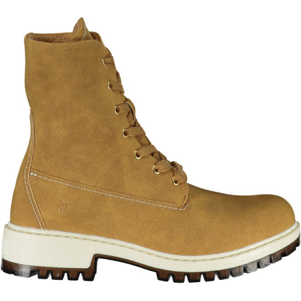 U.S. POLO BEST PRICE Stiefeletten Damen – Brauner Damenschuhstiefel mit Fleece