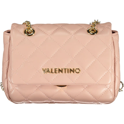 VALENTINO BAGS Damen Tasche Rosa – Ketten-Schultertasche mit Logo-Details