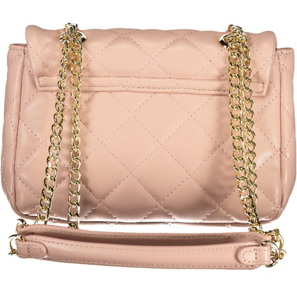 VALENTINO BAGS Damen Tasche Rosa – Ketten-Schultertasche mit Logo-Details