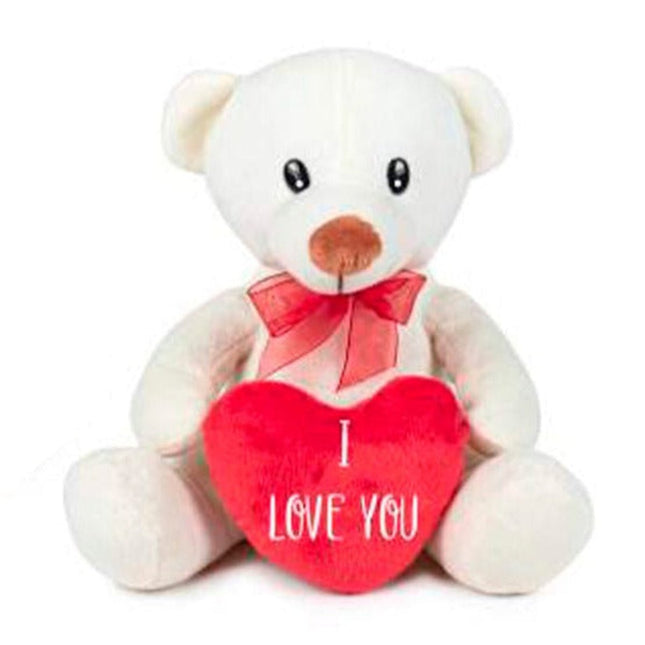 SEO. Valentinstags Bärchen Kuscheltier - 20 cm I Love You Plüschtier Stofftier - Linkreich