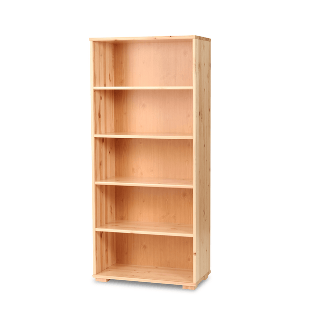 SEO. Vanessa Büroschrank Dielenschrank | mit 5 - Regalfächern | 100% Bio Kiefer Massivholz - Natur Linkreich