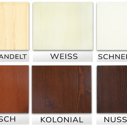 SEO. Vanessa Eck - Schreibtisch L | Tastaturauszug | PC - Halterung | 100% Bio Kiefer Massivholz - Natur Linkreich