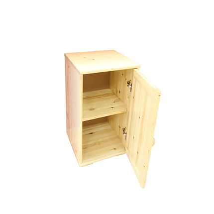 SEO. Vanessa Kommode Sideboard | Anrichte | 1 - Türig | 100% Bio Kiefer Massivholz - Natur Linkreich