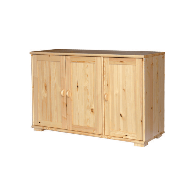 SEO. Vanessa Kommode Sideboard | Anrichte | 3 - Türig | 100% Bio Massivholz - Natur Linkreich