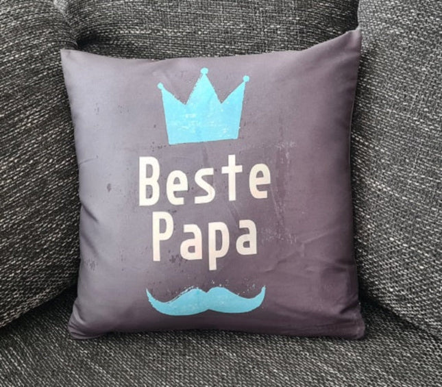 SEO. Vatertag Kissenbezug: "Beste Papa" - 40cm x 40cm - Linkreich
