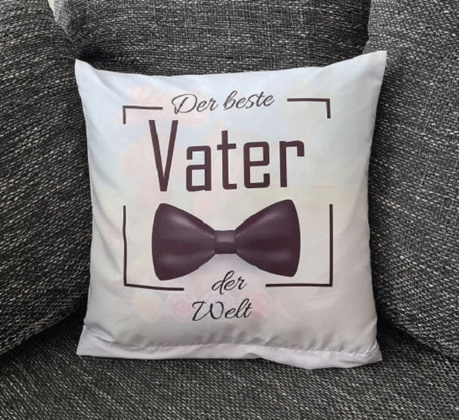 SEO. Vatertag Kissenbezug: Bester Vater der Welt - 40cm x 40cm - Linkreich