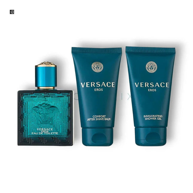 SEO. Versace Eros Man Duftset Eau de Toilette 50 ml - EDT 50 ml + SG 50 ml +AS 50 ml Linkreich