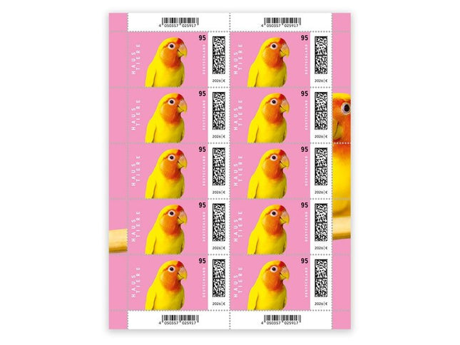 SEO. Vogel, Briefmarke zu 0,95 €, 10er - Bogen - Linkreich