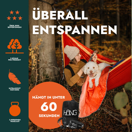 HÄNG Hängematte + Aufhängung