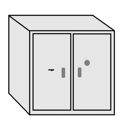 SEO. Waffenraum, 2 - türig, 2000x2000x1200mm, Klasse 1 EN 1143 - 1 - ohne Mitteltrennwand (Standard) Linkreich