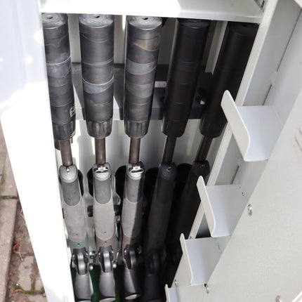 SEO. Waffenschrank Shooter WAYGO Kl. 1 (1700x440x380) 5 LW - RAL 7035 lichtgrau Linkreich