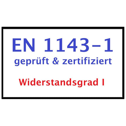 SEO. Waffenschrank Shooter ZALAN (1300x540x380) 7 LW, Klasse 1 - RAL 7035 lichtgrau Linkreich
