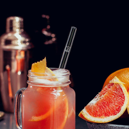 Wählbare Mocktail Rezepte Glasstrohhalme - individuelle alkoholfreie cocktails mit gravierten Maßen für perfektes Mixen - 6er Set (Glastrinkhalme) kaufen bei Linkreich – Jetzt entdecken!