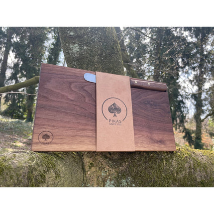 Walnuss Holzbrettchen Massivholz mit Buckelsmesser (Buckelsmesser) kaufen bei Linkreich – Jetzt entdecken!
