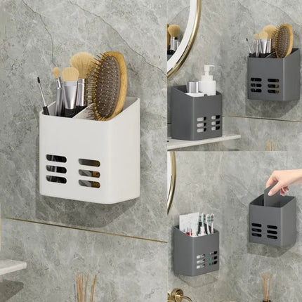SEO. Wand Kosmetik Aufbewahrungs Organizer mit Klebehaken für´s Wohnmobil - Grau Linkreich