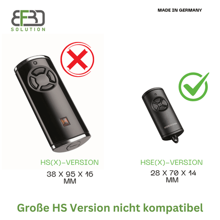 SEO. Wandhalterung für Hörmann ® Handsender HSE4/ HSE2 / HSE1 - 868 - BS Fernbedienung - Halterung - Zubehör - Linkreich
