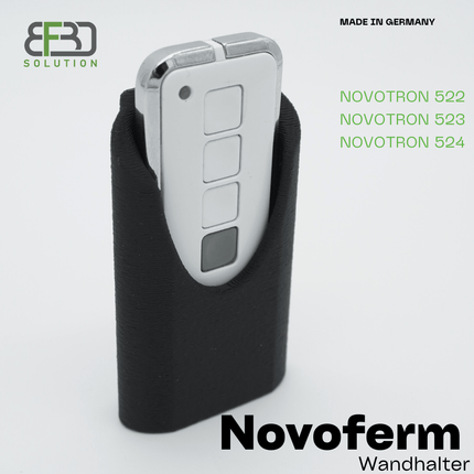 SEO. Wandhalterung für Novoferm ® Handsender Novotron Fernbedienung - Halterung - Zubehör - Schwarz Linkreich