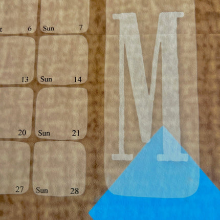 Wandkalender // Kilim Big Mountain braun pink