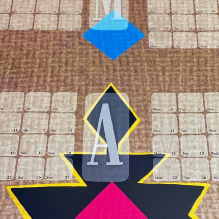 Wandkalender // Kilim Big Mountain braun pink