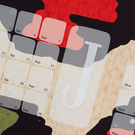 Wandkalender // Kilim Leo creme